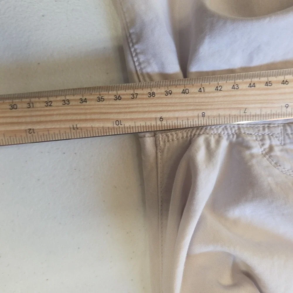 7 For All‎ Mankind Women's Ginger Wide Leg Pants Beige Size 29 100% Cotton